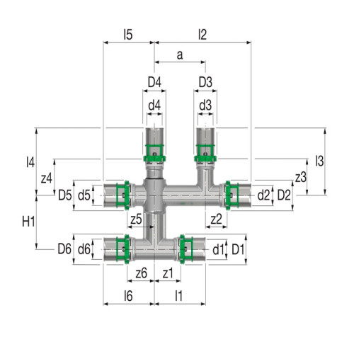 Пресс крестовик COMAP 20х16х20 мм Пресс крестовик COMAP 20х16х20 мм