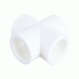Крестовина равнопроходная полипропиленовая Политэк 25 мм