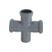 Крестовина одноплоскостная канализационная Sinikon Standart 87º 50х50х50 мм