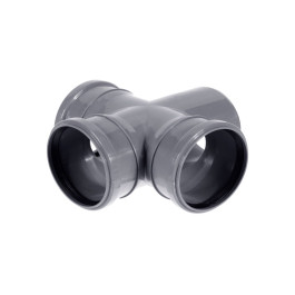 Крестовина одноплоскостная канализационная Sinikon Standart 87º 110х110х110 мм