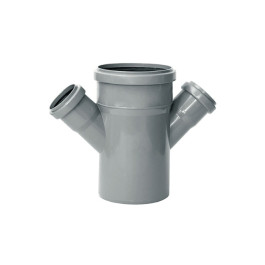 Крестовина одноплоскостная канализационная Sinikon Standart 45º 110х50х50 мм