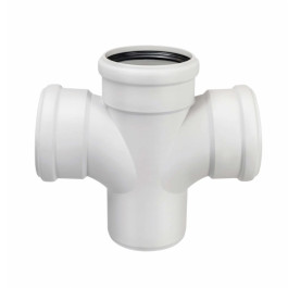 Крестовина канализационная Ostendorf SKDA 87° 90x90x90мм (арт.334900)