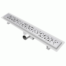 Трап для душа TIM нержавеющий горизонтальный 55 см (гидро + сухая защита от запаха)