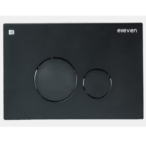 Кнопка смыва Elleven для инсталляции круглая черная