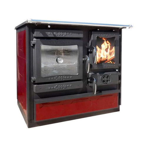 Отопительно-варочная печь Guca Guliver bordo левая