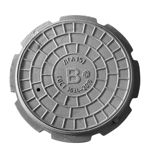 Люк чугун ДПК водопроводный (В) Л легкий А15 ГОСТ 3634-2019