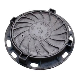 Люк чугун канализационный (К)Т Тяжелый С250 Т(С250)-2-60 ГОСТ 3634-2019 Н=100мм с замковым устройством