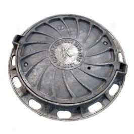 Люк чугун канализационный (К)Т Тяжелый С250 Т(С250)-2-60 ГОСТ 3634-2019 Н=100мм с замковым устройством