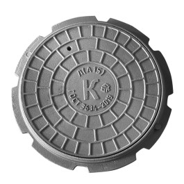 Люк чугун ДПК водопроводный (К) Л легкий Л(А15)-1-60 ГОСТ 3634-2019