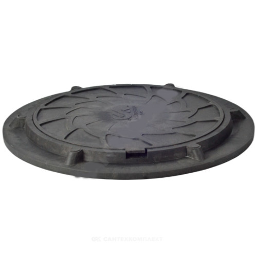 Люк полимер Сантехкомплект (легкий садовый) 750х580мм Н=60мм 15кН