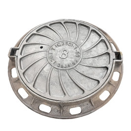 Люк чугун канализационный (В)Т Тяжелый С250 Т(С250)-1-60 ГОСТ 3634-2019