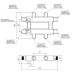 Кольцевой коллектор Gidruss для отопления на 2-3 контура RMSS-40-2