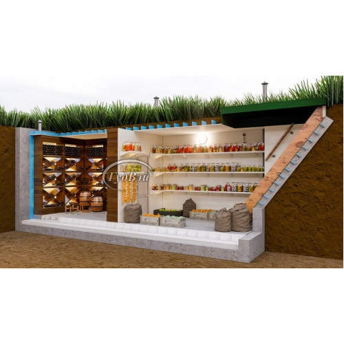 Пластиковый погреб ГудВэй Микс 4*2,4м