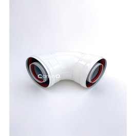 Угол 90° Camino для дымохода 60/100 мм раструб-раструб