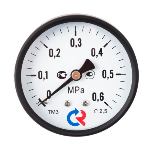 Манометр аксиальный Росма ТМ-210 T.00 50/10 (1/4" 50 мм, 0-10 бар, 2,5)