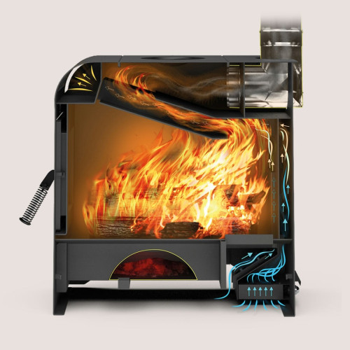 Печь отопительная Теплодар Метеор-220 22 кВт