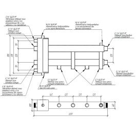 Коллектор нержавеющий Gidruss BMSS-100-3D до 100 кВт 1 1/4" 3 контура