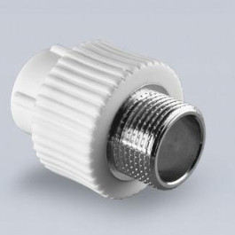 Муфта комбинированная нар.резьба Tebo D20 x 1/2"