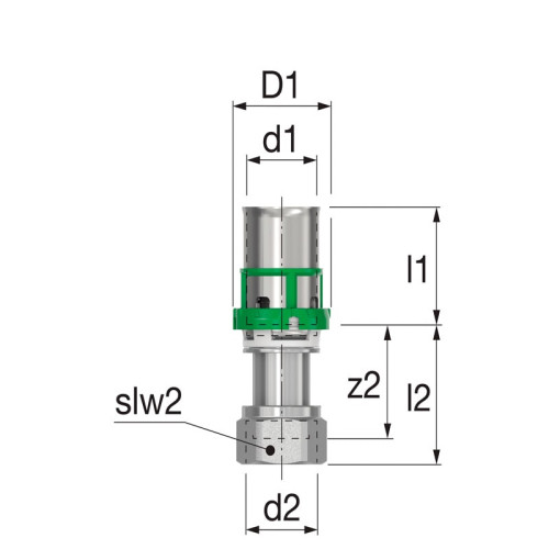 Пресс муфта с НГ гайкой COMAP 26х1" мм