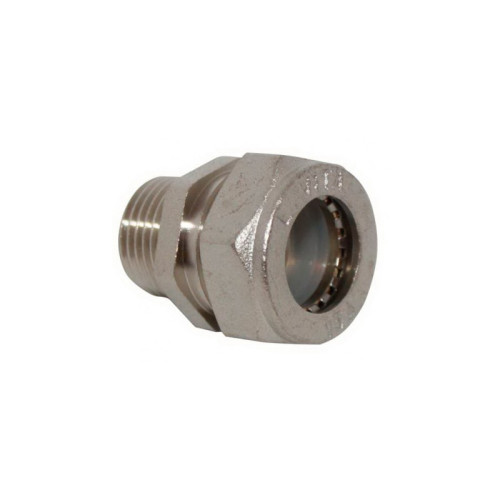 Муфта Lavita с НР резьбой никелевая 20x3/4" (арт.V/S 20*3/4" HP НИКЕЛЬ)