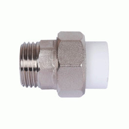 Муфта полипропиленовая разъемная Политэк с НР резьбой 63х2"