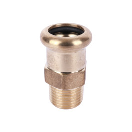 Муфта Sanha 22x3/4" мм с НР резьбой бронзовая под пресс арт.182432234