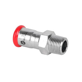 Муфта с НР резьбой из оцинкованной стали MVI 15х1/2" мм