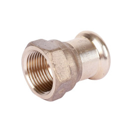 Муфта Sanha 22x3/4" мм с ВР резьбой бронзовая под пресс арт.182702234