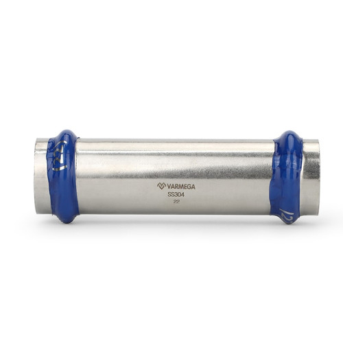 Муфта двухраструбная надвижная Varmega Inox Press 35х35 мм