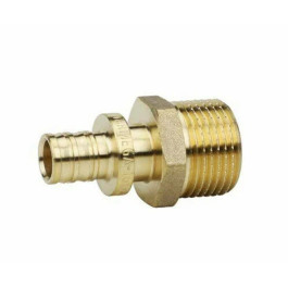 Муфта с НР резьбой латунная Varmega Slide-fit 16х1/2"мм