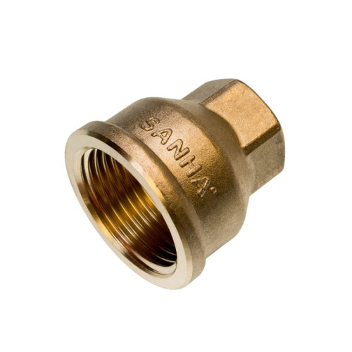 Муфта переходная бронзовая Sanha Purafit 3/4"х1/2" с ВР/ВР резьбой, 3240 арт.132403412