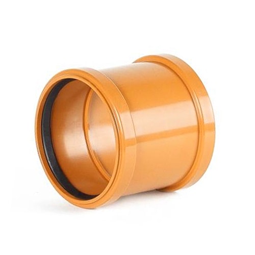 Муфта соединительная рыжая Ø110 ПВХ Nashorn