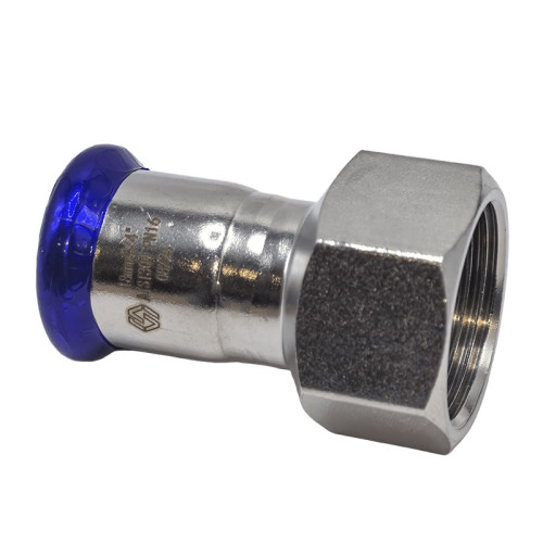 Пресс-муфта с ВР резьбой MVI 18х3/4" мм нержавеющая