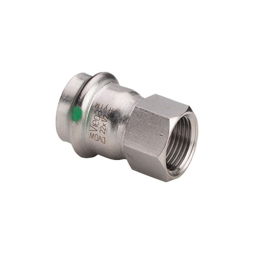 Муфта переходная Viega Sanpress Inox 22х1" ВР из нержавейки (арт. 436636) серия 2312