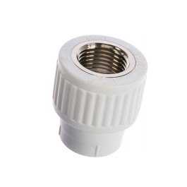 Муфта полипропиленовая Fusitek с ВР резьбой 20х1/2"мм