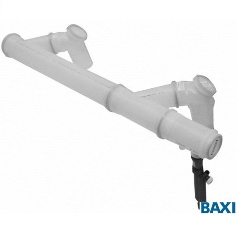 Дымоотв. комплект полипропиленовый для 2-х котлов диам. 160 мм для конденсационных котлов (7107152--)