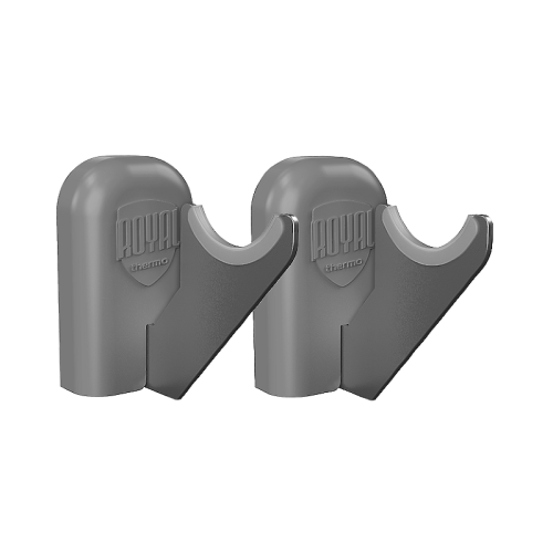 Комплект настенных регулируемых кронштейнов Royal Thermo Design 100, серебристые