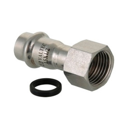 Соединитель Valtec с накидной гайкой VT.INOX-PRESS 35x1" из нержавейки (арт.VTi.908.I.003506)