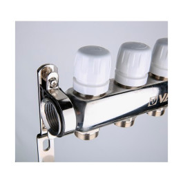 Коллектор Valtec для радиаторов 1"х 3/4" на 8 выходов (нержавейка) арт.VTC.588.EMNX.0608