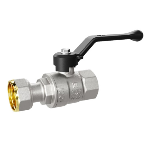 Кран шаровой LD с НГ гайкой 1/2" ручка-рычаг