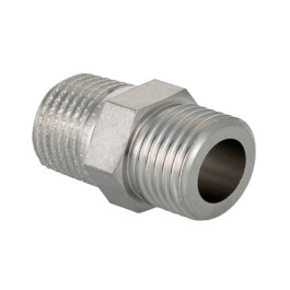 Ниппель Valtec прямой VT.INOX-PRESS 1/2" x 1/2" НР/НР из нержавейки (арт.VTi.582.I.0404)