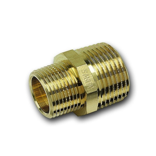 Ниппель бронзовый переходной Sanha Purafit 2 1/2"х2" с НР/НР резьбой, 3245 арт.132452122