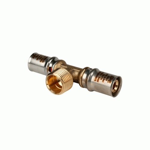 Пресс тройник Stout 26x3/4" с НР резьбой (арт.SFP-0008-263426 )