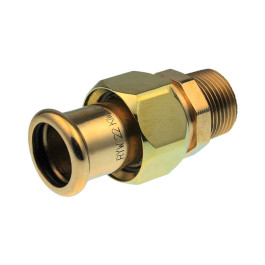 Сгон Sanha 15x1/2" мм с НР резьбой бронзовый под пресс арт.183331512