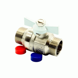 Кран шаровой STI с НР резьбой 1/2" ручка-бабочка