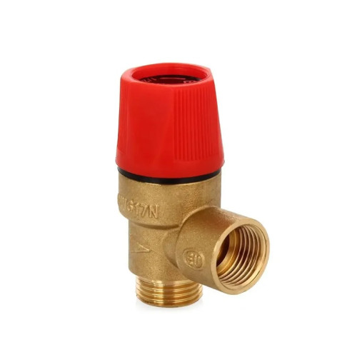 Клапан предохранительный Varmega 1/2",НР-ВР резьба, 6Бар, мембранный