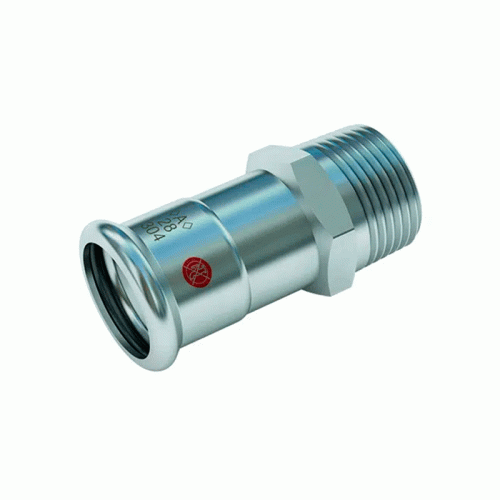 Соединение прямое Conex Banninger из нержавеющей стали НР резьба 15х3/8" мм APress