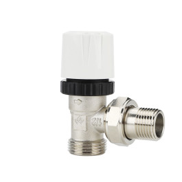 Термостатический клапан радиаторный угловой Varmega 1/2"х3/4"EK резьба НР/НР