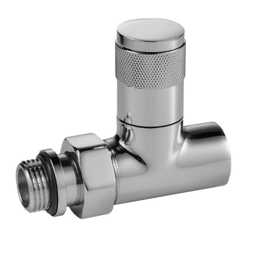 Набор дизайн-вентилей PIANO, прямой (Хром) 1/2"