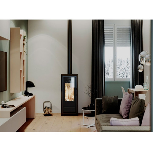 Печь-камин Defro Home Ignis 9 кВт золотая сталь